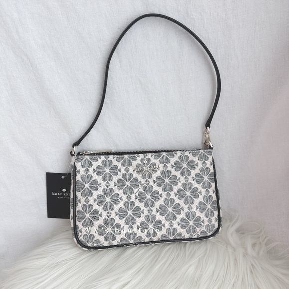 NWT Kate Spade Spade Flower Convertible Wristlet Black Multi KI378 - Picture 4 of 10